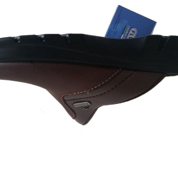 New Men's FlyFlot ROGER brown leather clogs - Picture 3 of 7